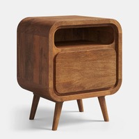 Buffet Modulaire en Bois de Teck Massif Écologique Grande Capacité Fait Main Style Moderne Minimaliste pour Salon, Hôtel, Maison