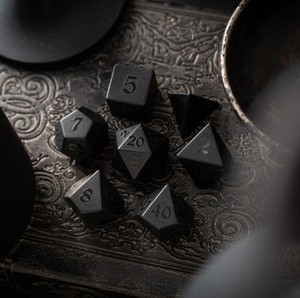 Resin <b>Dice</b> Set Bright <b>Polyhedral</b> Numbers Handmade Multicolor Tabletop Board Game Custom Design - Product Image 3