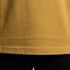 Heavyweight Mock Neck Cotton T Shirt Manufacturer 220 GSM Oversized Fit OEM ODM Private <b>Label</b> Factory Direct - Product Image 6