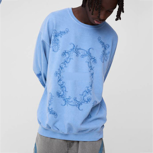 OEM Screen Printed <b>Custom</b> Men's Sweatshirt Personalized Long Sleeve Streetwear Casual Wear <b>Custom</b> Design Apparel Top Clothing - Product Image 1