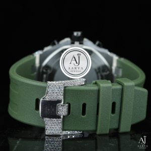 Reloj Mecánico Automático para Hombre Aarva Jewels, con Incrustaciones de Diamantes VVS Moissanite, Estilo Hip Hop, Lujoso, Resistente al Agua, de Acero Inoxidable - Product Image 5