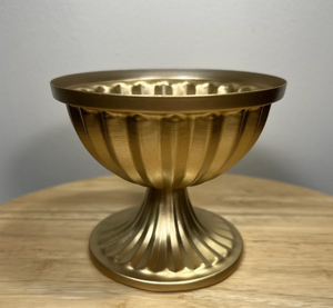 Decorative Coastal Handmade Metal Vase Iron Urn <b>Planter</b> for Living Room Indoor Dining Table Gold <b>Large</b> Home & Garden home decor - Product Image 3