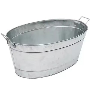 Best Quality Metal <b>Ice</b> Beverage Tub Stainless Steel Party <b>Cooler</b> Bucket Wine Beer Chiller Tub Party Use - Product Image 6