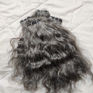 ผมต่อแบบเครื่องจักร Baby Curly 100% ผมแท้จากอินเดีย น้ำหนัก 100 กรัม แบบ Double Weft  จัดเรียงเกล็ดผม ไม่ผ่านการแปรรูป - Product Image 1