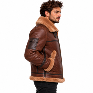 <span class=keywords><strong>Veste</strong></span> d'<span class=keywords><strong>aviateur</strong></span> d'hiver pour homme avec plusieurs poches, manches longues, style décontracté, vente en gros d'usine - Product Image 2