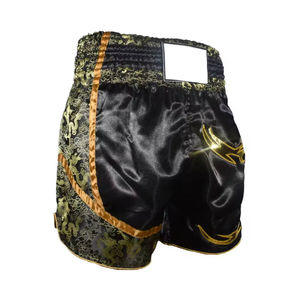 กางเกงขาสั้นผู้ชายแบบกำหนดเอง รุ่นใหม่ล่าสุด ทันสมัย ผลิตจากโพลีเอสเตอร์ 100% กางเกงมวยไทยสำหรับฝึกซ้อม สีสันสดใส บริการ OEM กางเกงขาสั้นสำหรับผู้ชาย - Product Image 4