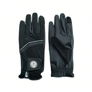 TM STARTECH Women's Custom Equestrian Horse Riding Gloves <b>Hook</b> Loop Closure High Rise Air Mesh Synthetic Leather Comfortable - Product Image 2