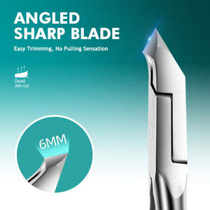 Professional High Quality Stainless Steel Cuticle Nipper 6mm Curved Blade Wide Jaw Opening for Baby Finger Care-Manicure Tools - Product Image 3