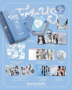 Heart2Heart Focus Mini Album Rule Book Ver Kpop Music CD Blue Korean Paper - Product Image 2