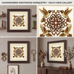 Premium Natural Wood Veneer Art Frame | Modern Decorative <b>Wall</b> Frame | Handcrafted Home & Office Decor - Product Image 3