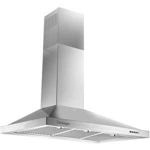 Cappa aspirante da parete da 36 pollici in acciaio inossidabile, convertibile canalizzata/senza condotto, con ventola di scarico a 3 velocità a risparmio energetico - Product Image 1