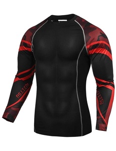 Camiseta de Compresión Sublimada Personalizada - Camiseta de Manga Larga para Entrenamiento de BJJ para Hombre - Product Image 5