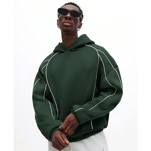 Sweat-shirts en molleton brodés OEM pour l'hiver, unisexes, surdimensionnés, avec logo personnalisé, livraison rapide - Product Image 4