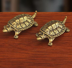 Figura Decorativa de Tortuga Marina de Latón para el Hogar, Oficina, Jardín, Patio, Decoración de Mesa y Decoración Interior de Inspiración Costera - Product Image 6