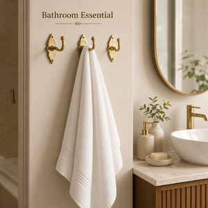 Premium Solid Brass Wall <b>Hook</b> Set Decorative Gold Metal Coat <b>Hook</b> Wall Mounted <b>Towel</b> Key Robe Hat Holder for Entryway Bathroom - Product Image 4