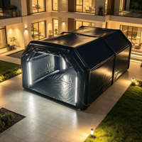 Abri de garage gonflable hermétique pour voiture, cabine de peinture automobile anti-poussière pour supercar, SUV, berline, stockage, réparation et retouche de véhicules