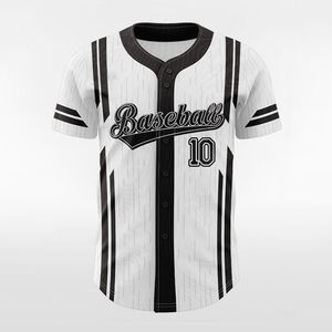 Maillot de baseball personnalisé avec logo, nom et numéro, impression par sublimation, fermeture à boutons, manches courtes, grande taille, 100% polyester, OEM - Product Image 2