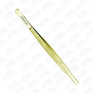 เครื่องมือแพทย์สแตนเลสคุณภาพสูง 1 x 2 ซี่ฟัน ยี่ห้อ Gerald รุ่น Tissue Forceps ขนาด 7 นิ้ว แบบโค้ง สำหรับการผ่าตัด - Product Image 4