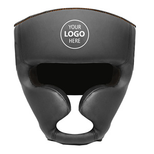 Casque de boxe en PU rouge personnalisable pour adultes avec placement du logo - Product Image 4
