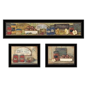 Decorazione alla moda 4U moderna decorazione per la casa 3 pezzi 'cucina di campina' vignetta in legno segni di parete per soggiorno camera da letto parete della fattoria - Product Image 1