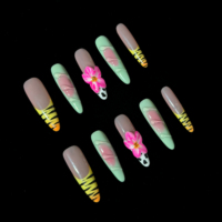 Ongles 100% faits à la main, prix de gros moins cher, diverses couleurs, OEM ODM, ongles à coller, qualité supérieure, expédition mondiale