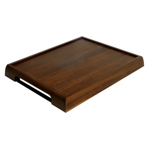 Factory Price Rustic Wooden Serving <b>Tray</b> Extra Large Solid Wood Butler Ottoman Food Platter Best for Party Serving - Product Image 4