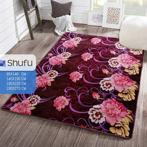 Tapis doux en polypropylène antidérapant et anti-allergique au design moderne avec des bords épais pour le confort de la maison - Product Image 1