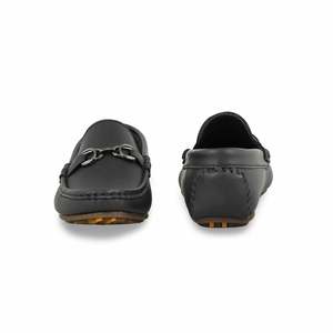 Boys Black Formal Moccasin KD0848 for Bridal <b>Headwear</b> - Product Image 2