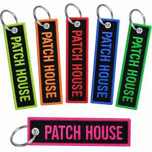 Patch brodé porte-clés en feutre non tissé de forme irrégulière, applique en tissu à coudre, idéal pour cadeau - Product Image 4
