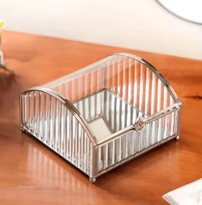 Trendy Metal Jewelry Box <b>Storage</b> Organizer <b>for</b> Rings Earrings Necklace Accessories <b>Dressing</b> <b>Table</b> - Product Image 4