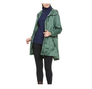 แจ็กเก็ตยาวสำหรับผู้หญิงพร้อมฮู้ดสำหรับขี่ม้าเสื้อแจ็คเก็ตตัวยาวกันน้ำเต็มตัว - Product Image 6