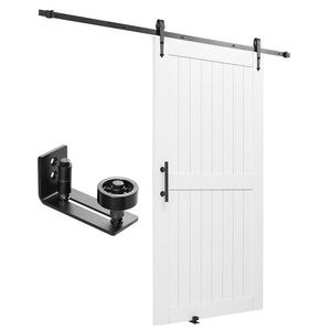 Kit Porta Scorrevole 42 X 84 Pollici per Bagno, Pannello MDF ad Alta Resistenza, Superficie in PVC Impermeabile, Facile da Installare - Product Image 1