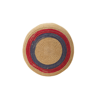 Lot de 3 paniers à plantes en jute tressé naturel, motif pièce ajourée, faits à la main, avec poignées, vente en gros