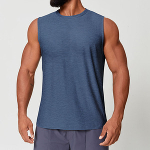 Débardeur de sport personnalisé avec logo, en tissu de coton vintage, respirant, séchage rapide, léger, pour la course à pied, la musculation, la gym et la remise en forme - Product Image 3