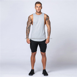 Débardeurs de sport pour hommes avec logo personnalisé, respirants, à coupe ajustée, avec découpe pour la course à pied, taille plus, stringer personnalisé - Product Image 6
