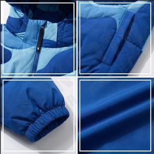 Veste polaire d'hiver confortable et extérieure pour hommes vestes gonflées de couleur personnalisée solide pour hommes plume de canard - Product Image 3