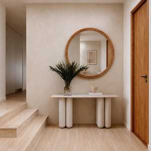 Espejo de Pared de Madera Natural Orion Handicraft, Hecho a Mano, Ecológico, Marco de Madera Decorativo, Decoración Moderna para el Hogar, Dormitorio, Baño - Product Image 5