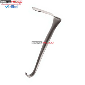 Rétracteur vaginal de qualité supérieure, lame de 7 pouces, 1,5 pouce x 3 pouces, instrument chirurgical obstétrique et gynécologique, acier inoxydable allemand, gynécologie - Product Image 3