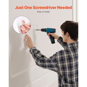 Kit di 100 Pezzi di Tasselli Autoperforanti per Cartongesso, Viti Senza Foratura, Ancoraggi per Cartongesso Senza Nylon - Product Image 4