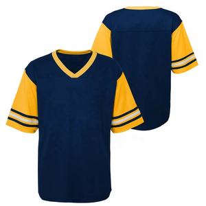 เสื้อกีฬาเบสบอลคอวีแขนสั้นเสื้อทีมซอฟต์บอล - Product Image 6