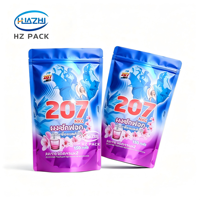 Sachet Doypack Personnalisé Imprimé avec Fermeture Éclair, Haute Qualité, Anti-Humidité, en Plastique, avec Poignée pour Lessive en Poudre