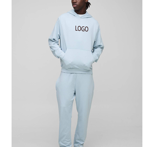 Survêtement Homme Personnalisé OEM – Jogging Streetwear Respirant en Coton, Polaire Technique Assorti, Grande Taille, Hoodie Décontracté et Pantalon Long - Product Image 3