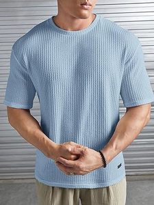 เสื้อยืดผู้ชายทรงหลวมไหล่ตก ดีไซน์ทันสมัย ผ้าเจอร์ซีย์เนื้อแน่น 280gsm ลายพิมพ์  ไม่ยับง่าย - Product Image 3
