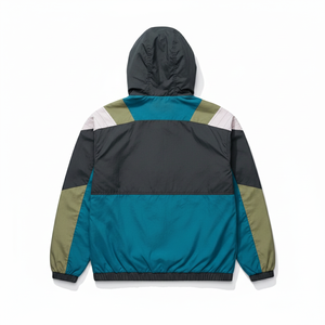 New Arrival Custom Gradient Colors Windbreak <b>Pullover</b> <b>Jackets</b> for <b>Men</b> Thick Winter Workout Half Zip Kangaroo Pocket Stand Collar - Product Image 2