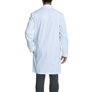 Bata médica de algodón twill blanca para enfermeros y médicos, uniforme de laboratorio, venta al por mayor, bata larga para hombre, ropa de hospital, proveedor a granel - Product Image 2