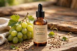 Aceite de Semillas de Uva Orgánico Himveda 30ml 100% Puro Prensado en Frío Natural Vegano Sin OMG Aceite Portador para Cuidado de la Piel y SPA - Product Image 4