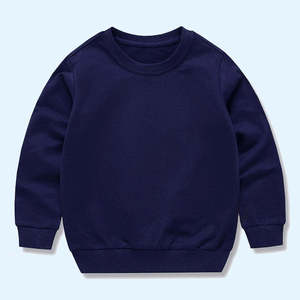 Nouveauté : Sweat-shirt pour enfants en molleton de coton uni, confortable, doux au toucher, chaud, col rond, 320g - Product Image 1