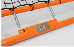 KLTW INT'L But de football pliable en acier orange avec filet de rebond et angle réglable pour adultes, utilisation toutes saisons - Product Image 5