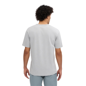 T-shirt uni à col rond et manches courtes pour homme, coupe classique, épaules naturelles, surface nette, en jersey, personnalisable, OEM, vente en gros, exportation de vêtements - Product Image 3