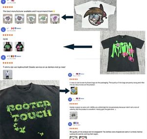 Camiseta Oversize de Algodón Grueso de 250 g/m² con Hombros Caídos y Estampado Gráfico para Hombre, Estilo Urbano - Product Image 5